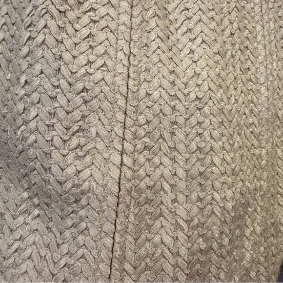 Lafayette 148 Blazer Jacket One Button Woven Textured Neutral 14 - Picture 5 of 7